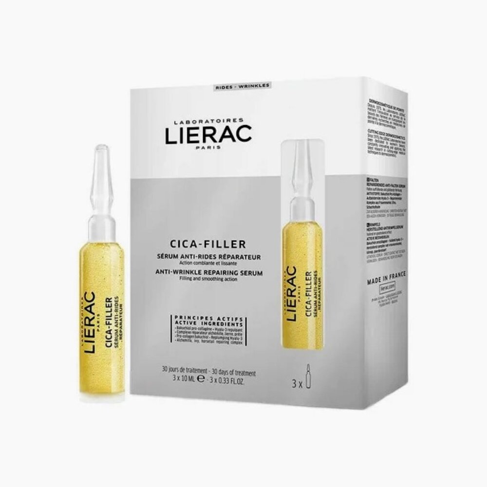 LIERAC Cica-Filler, Anti-Wrinkle filling Serum 10ML X 3